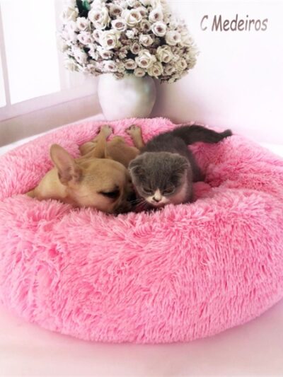 Round Long Hairy Autumn And Winter Nest Pad Cat Mattress