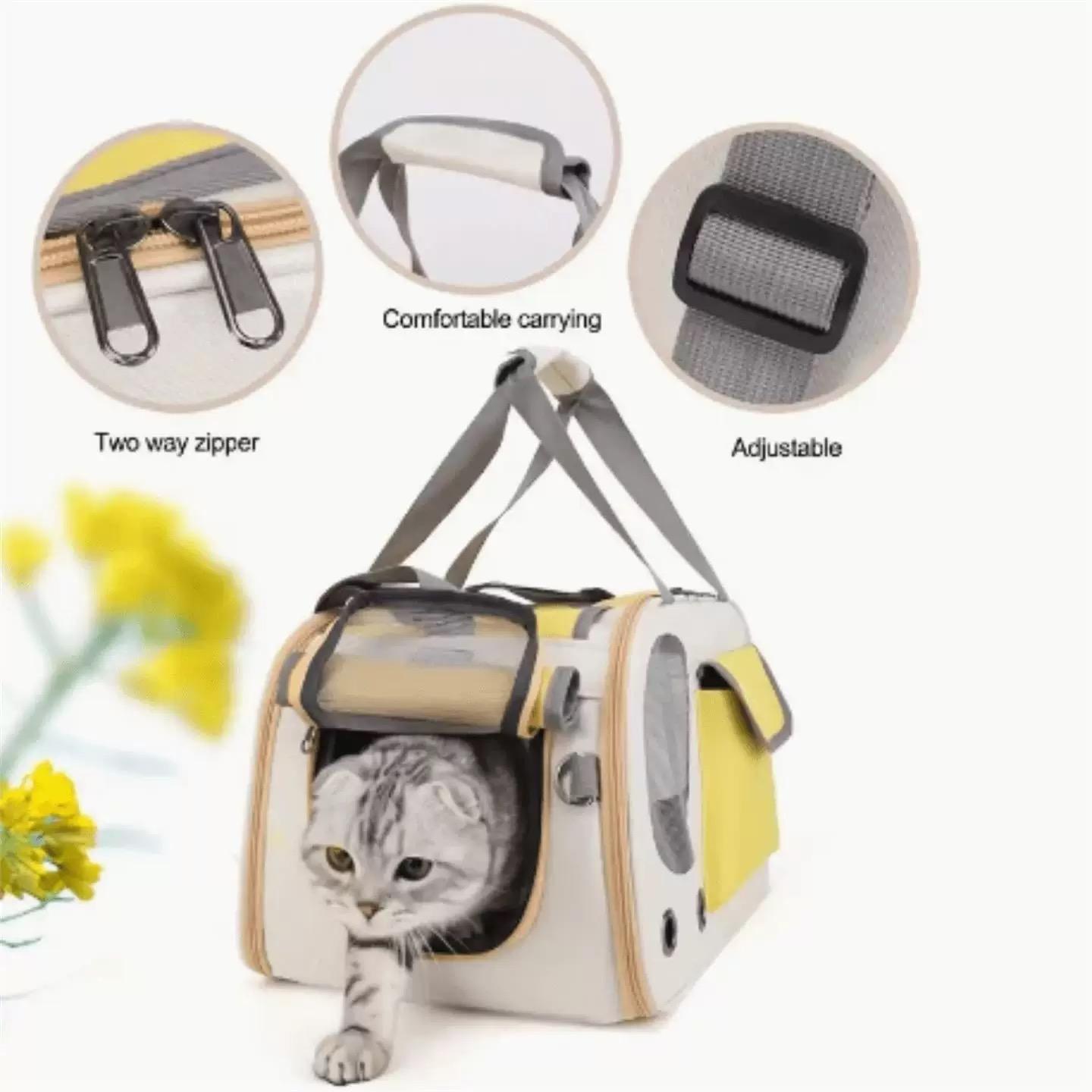 Portable And Lightweight Pet Travel Large Capacity Breathable Shoulder Backpack Cat Bag - Image 9