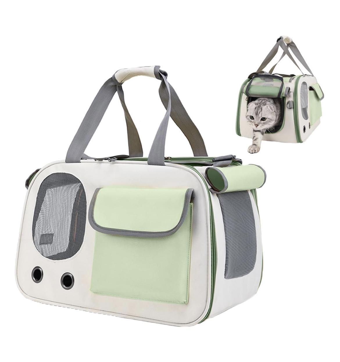 Portable And Lightweight Pet Travel Large Capacity Breathable Shoulder Backpack Cat Bag - Image 5