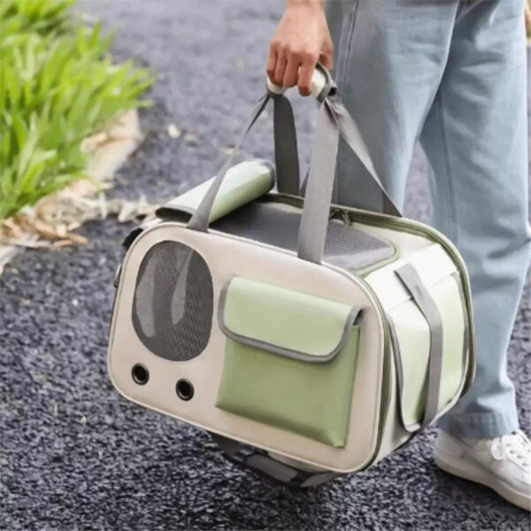 Portable And Lightweight Pet Travel Large Capacity Breathable Shoulder Backpack Cat Bag - Image 8