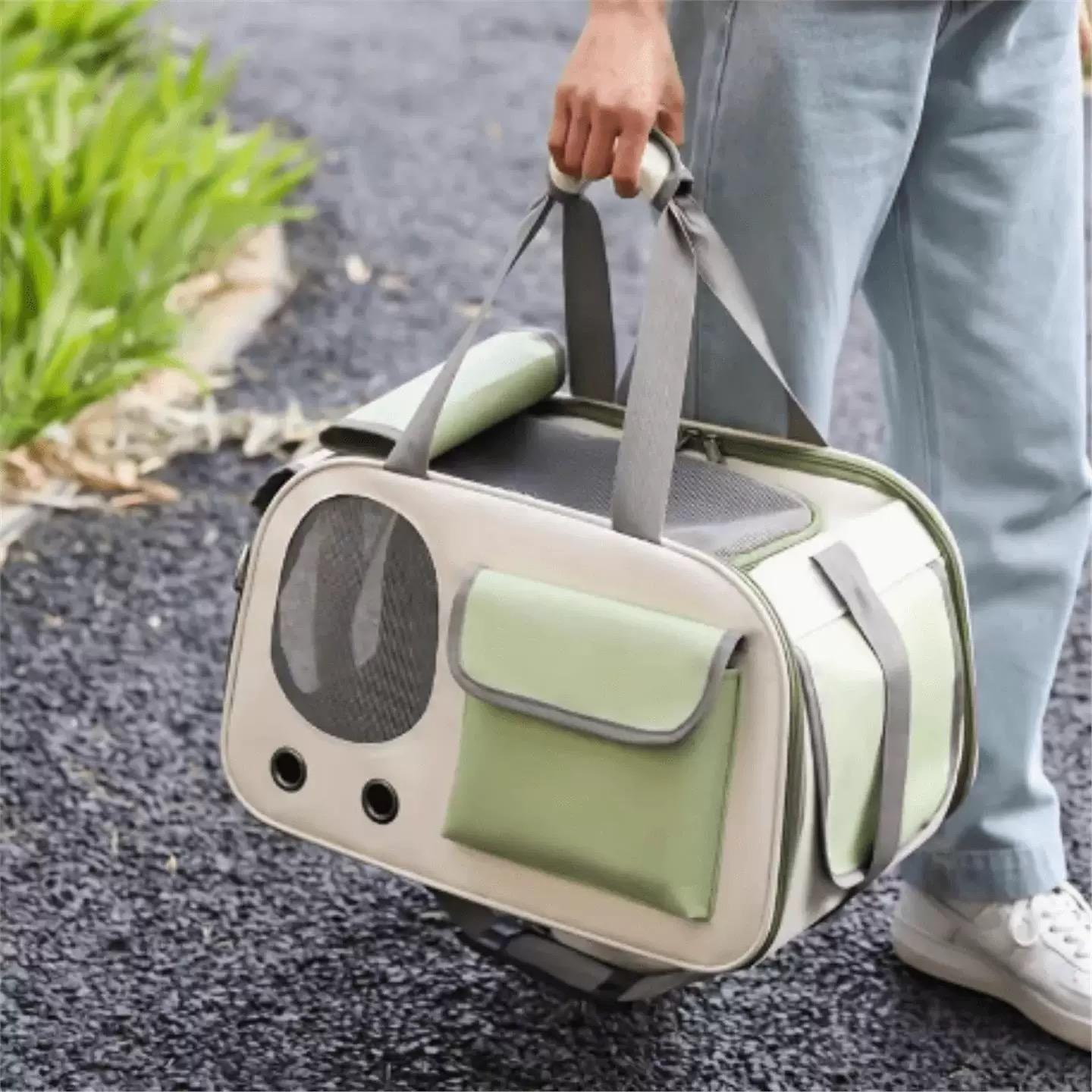 Portable And Lightweight Pet Travel Large Capacity Breathable Shoulder Backpack Cat Bag - Image 8