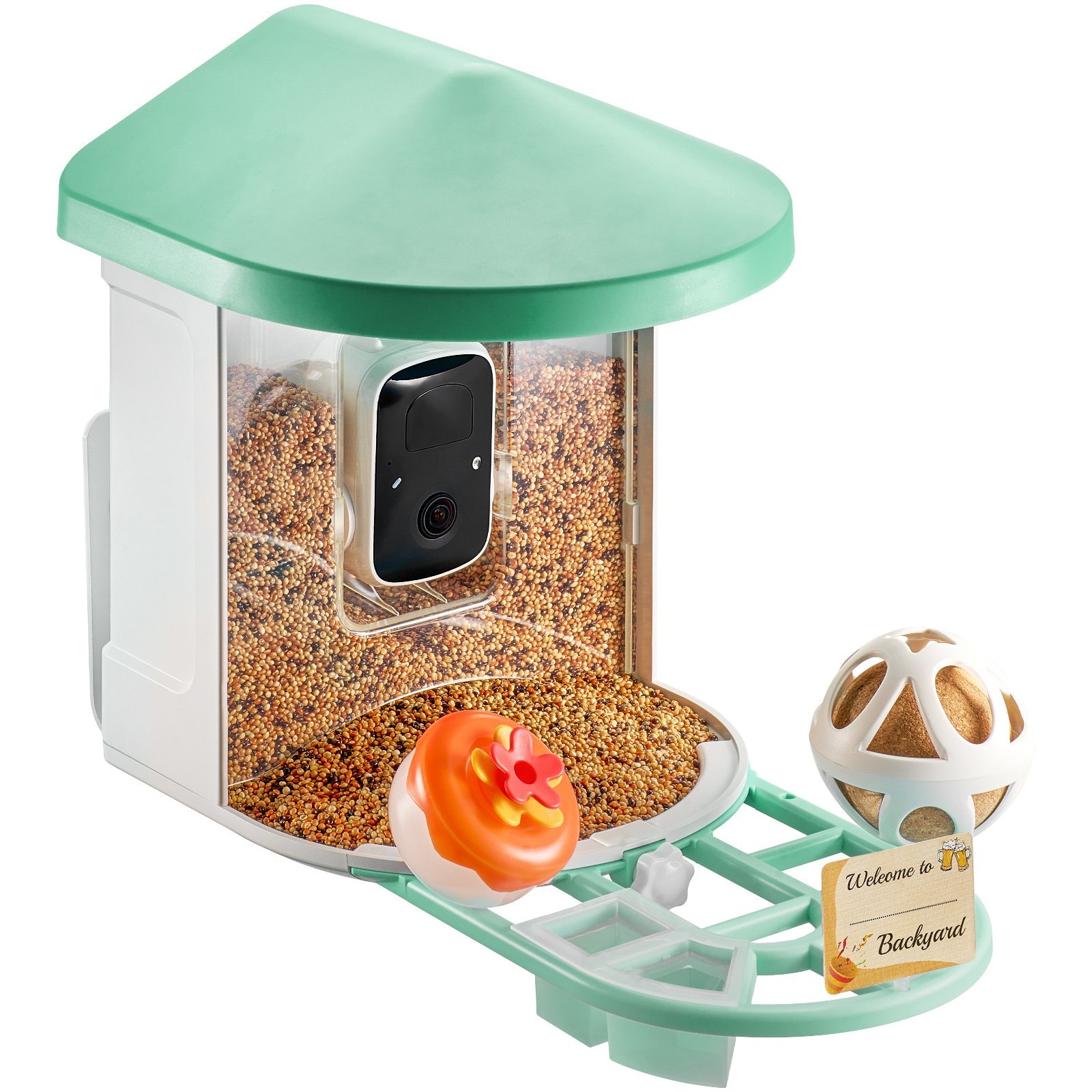 VEVOR Smart Bird Feeder With Camera 2K HD AI Identify Bird Species Auto Capture - Image 2