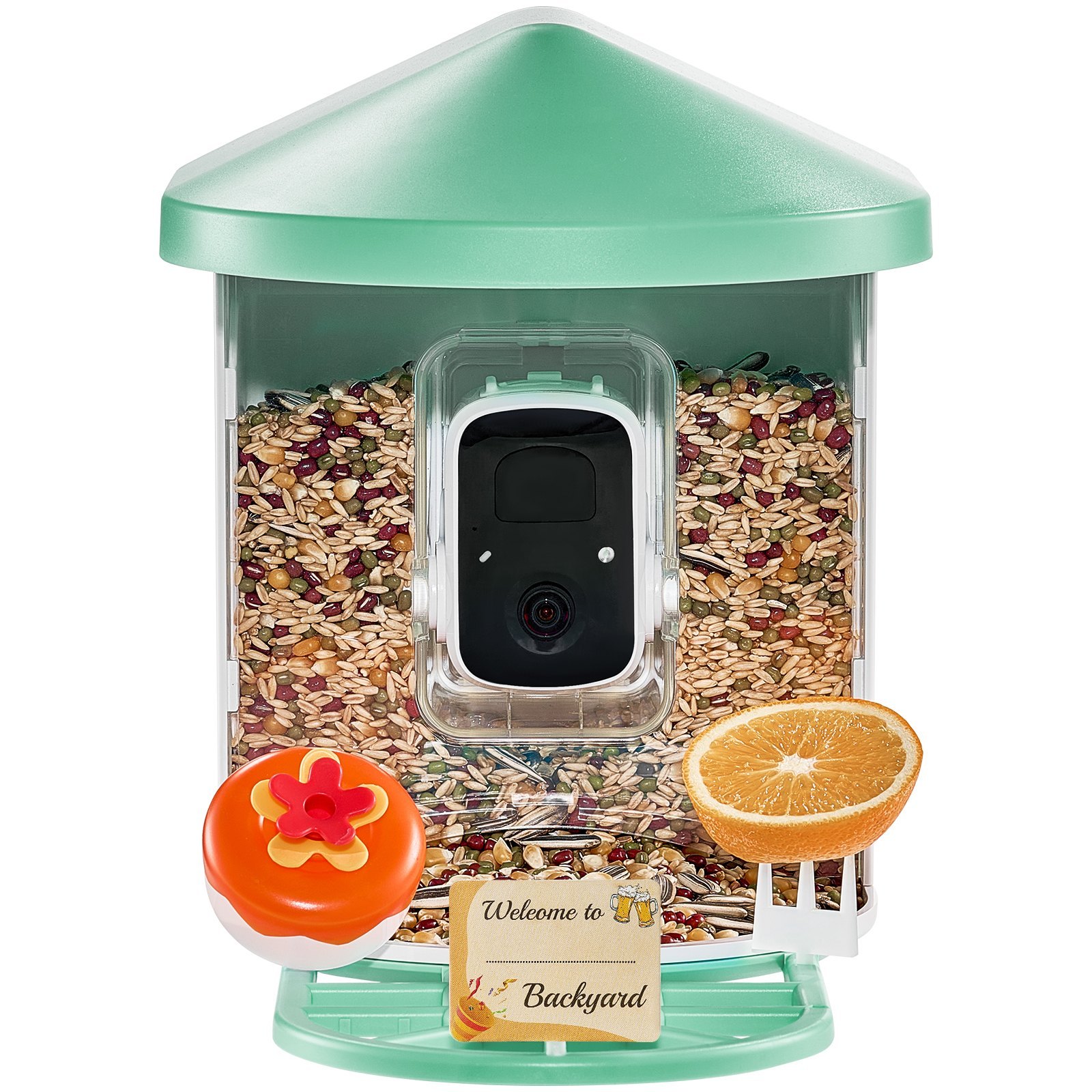 VEVOR Smart Bird Feeder With Camera 2K HD AI Identify Bird Species Auto Capture - Image 6